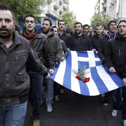 Премьер Греции считает, что банкротство страны может наступить в марте
